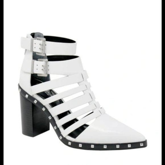 Charles David Diesel Heel Booties Studded 7.5 - Picture 2 of 13